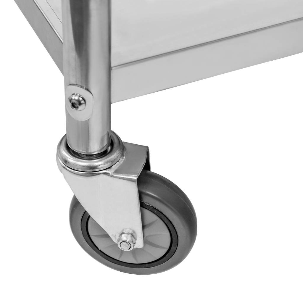 Mega-M Standard carrello servizio inox 75x40x90 2 ripiani