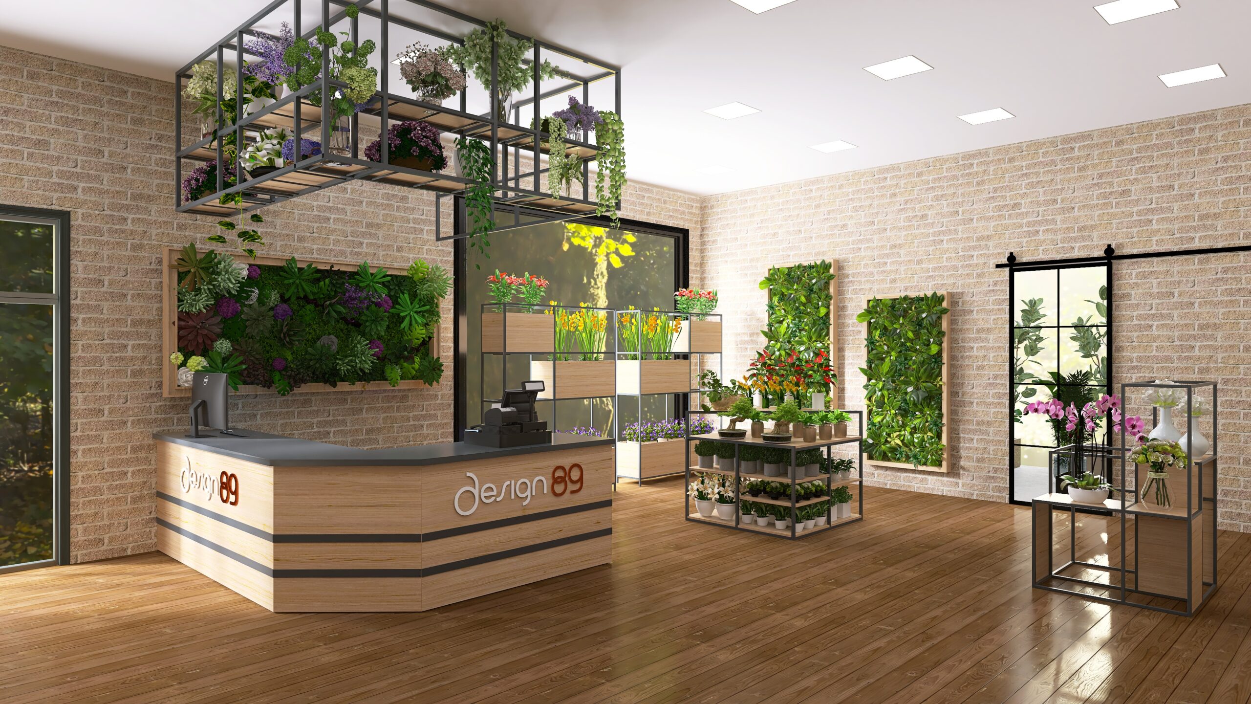 Design89 arredo negozio garden da esterno