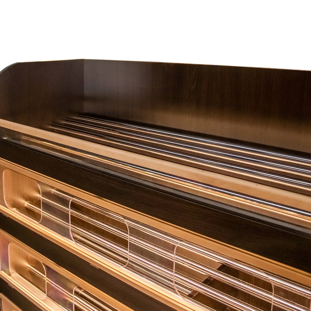 Venge Magia espositore pane 125 cm LED plexiglass