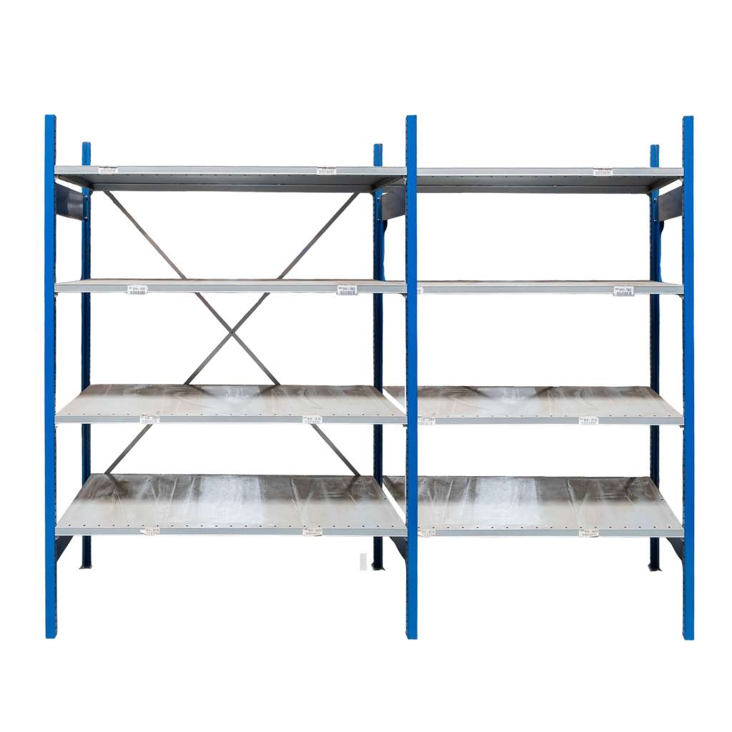 Stow scaffale magazzino 8 ripiani 267x60x200 cm portata 100 kg