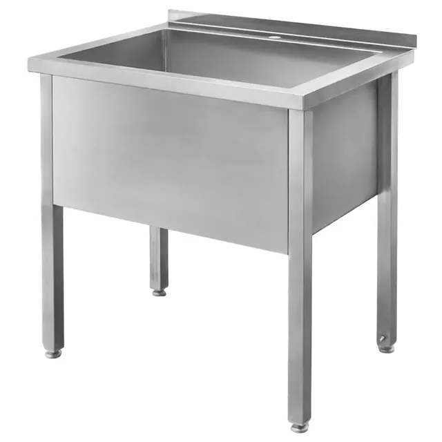 Mega-M Lavatoio Gastronomico 1 Vasca 80x60x85 Inox