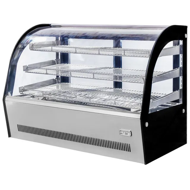 Mega-M Clara Mini S90 vetrina riscaldata da banco inox 90 cm