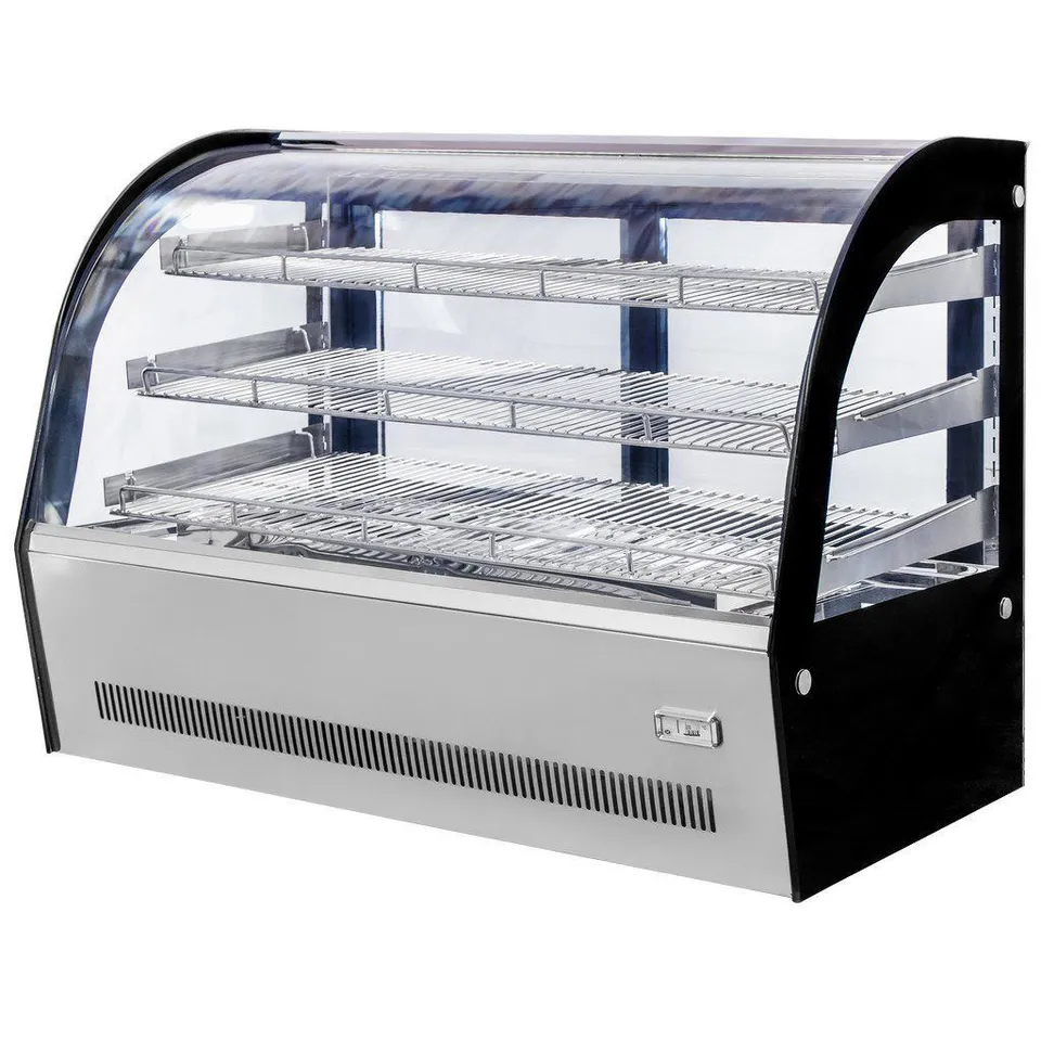 Mega-M Clara Mini S90 vetrina riscaldata da banco inox 90 cm