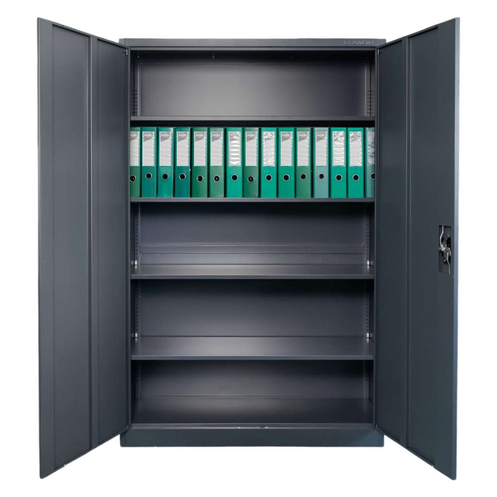 FURVERO W-102 armadio ufficio metallo 120x40x185 grafite