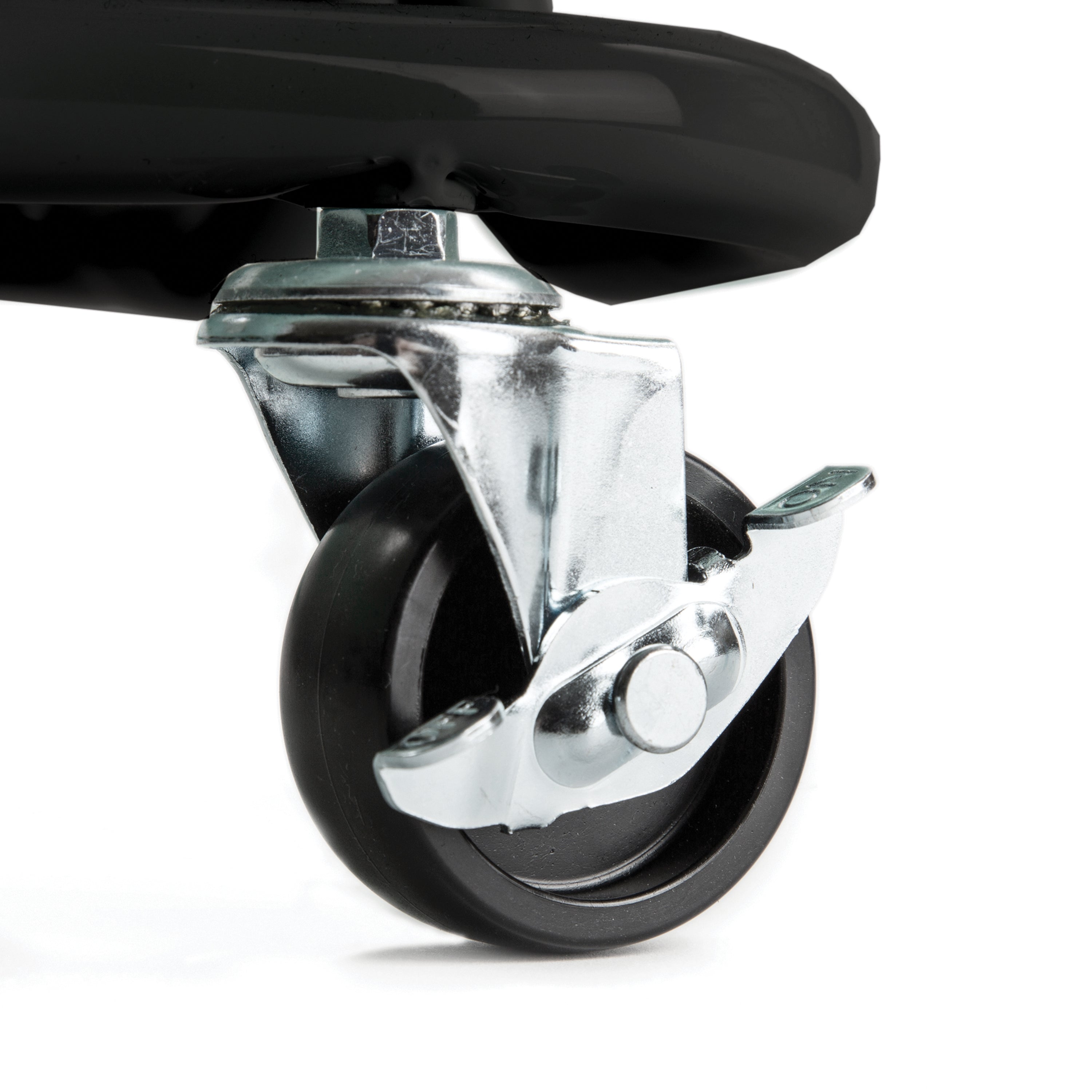 Seville Classics Carrello Acciaio 3 Ripiani Nero con Maniglia