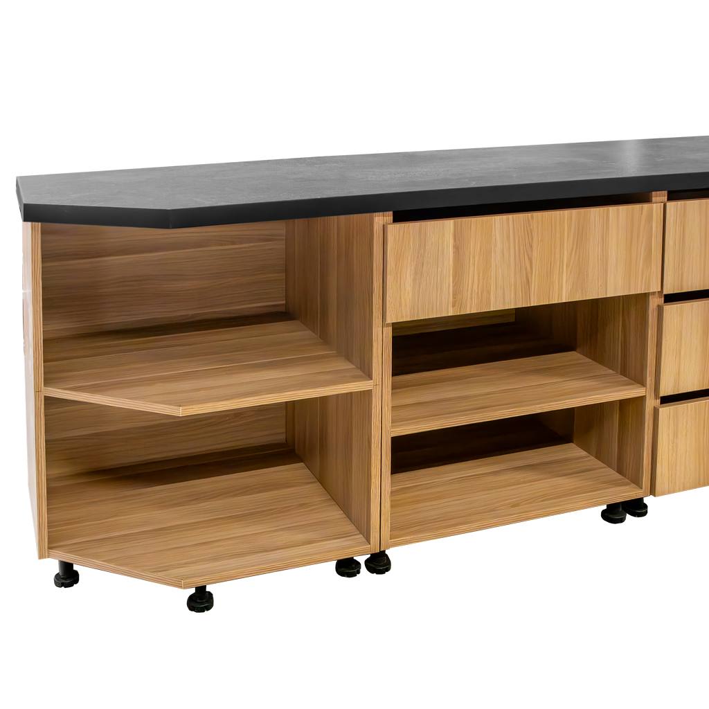 Mega-M banco cassa 290x60x113 cm rovere americano