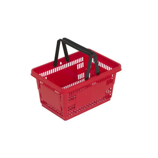 Agosistem Cestino Spesa Plastica 20 Lt Rosso