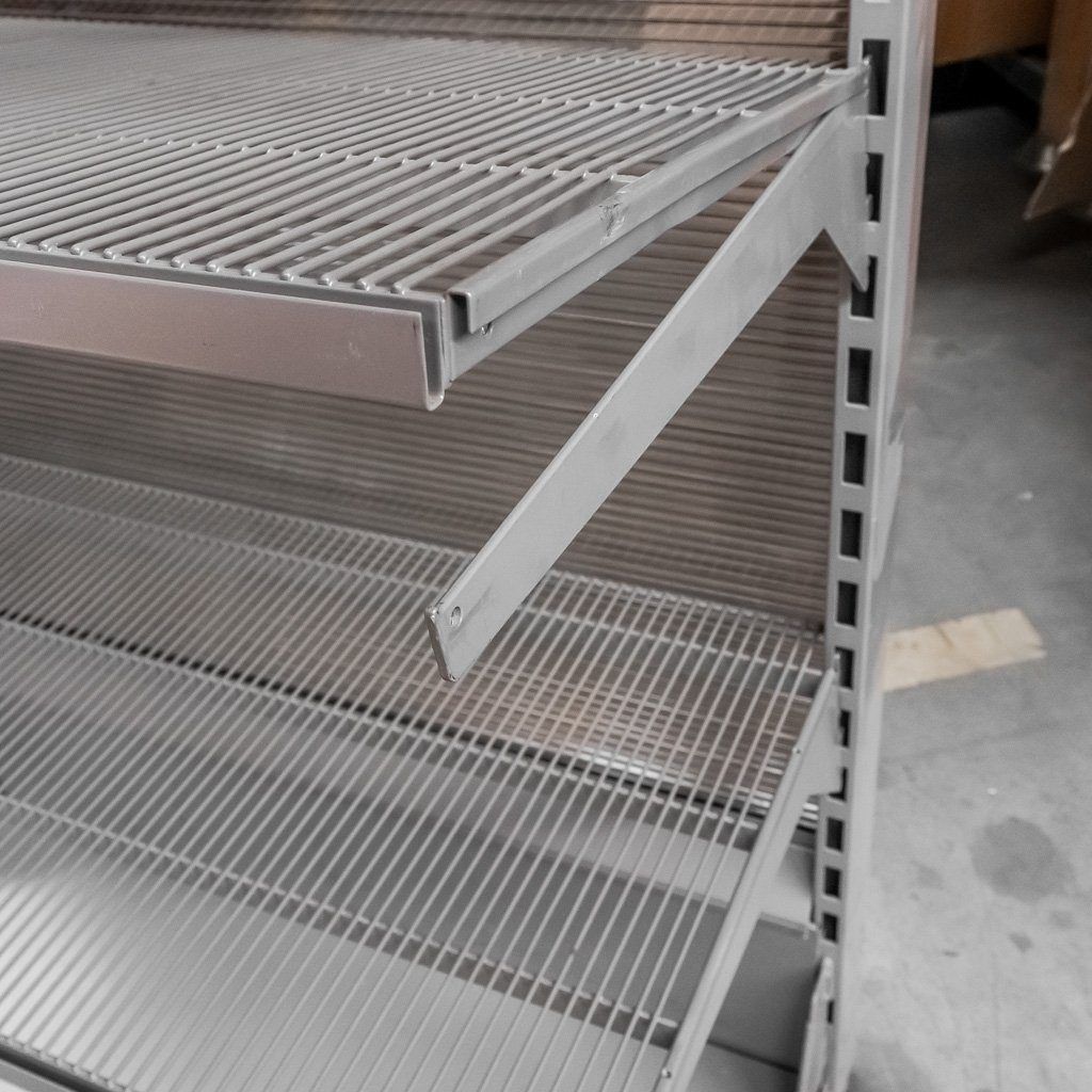 WIRE-C H-200 Scaffale Negozio Parete 103,5 cm 4 Ripiani