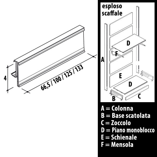 Agosistem portaprezzi PVC trasparente