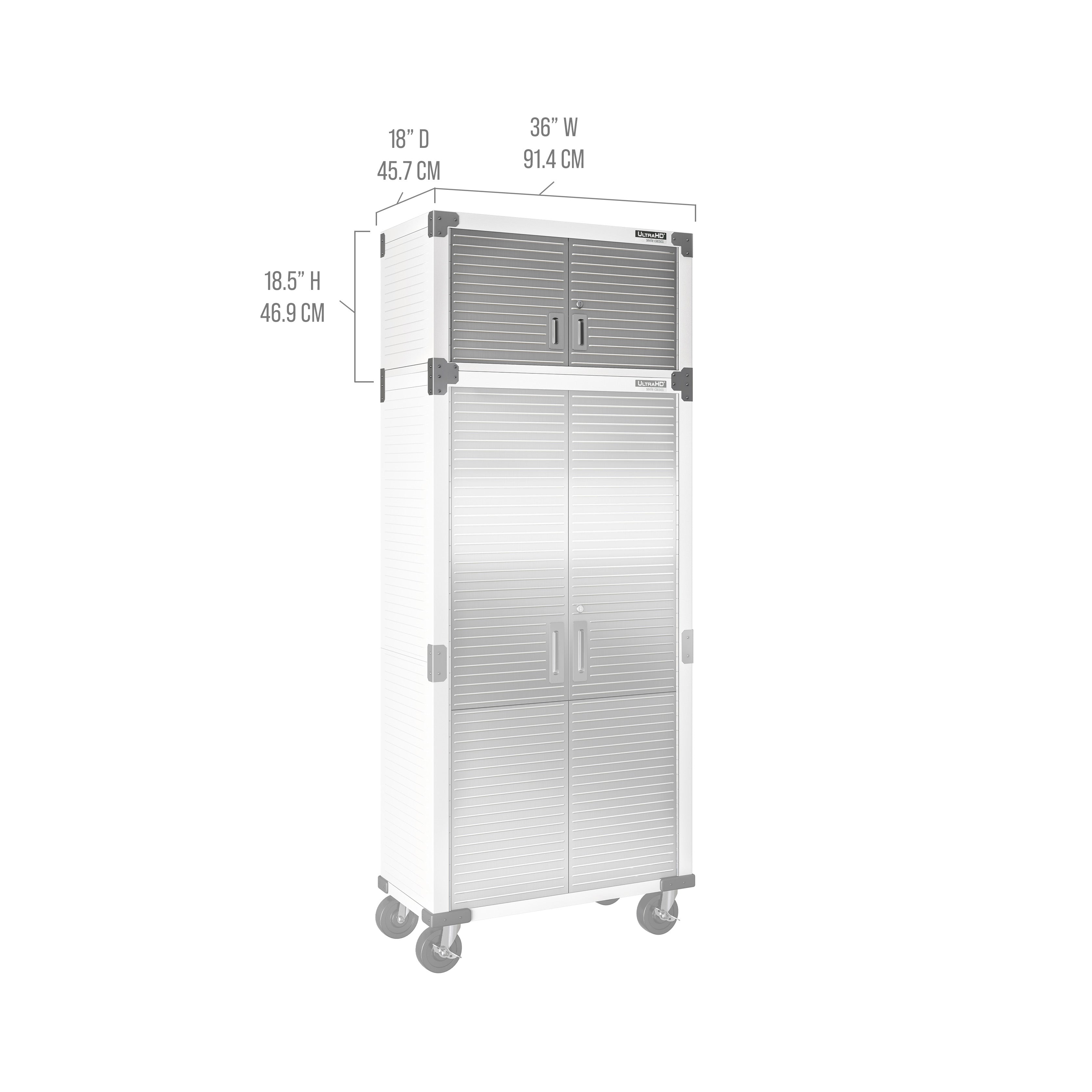 Seville Classics UltraHD WEB640 armadio bianco 91x46 cm