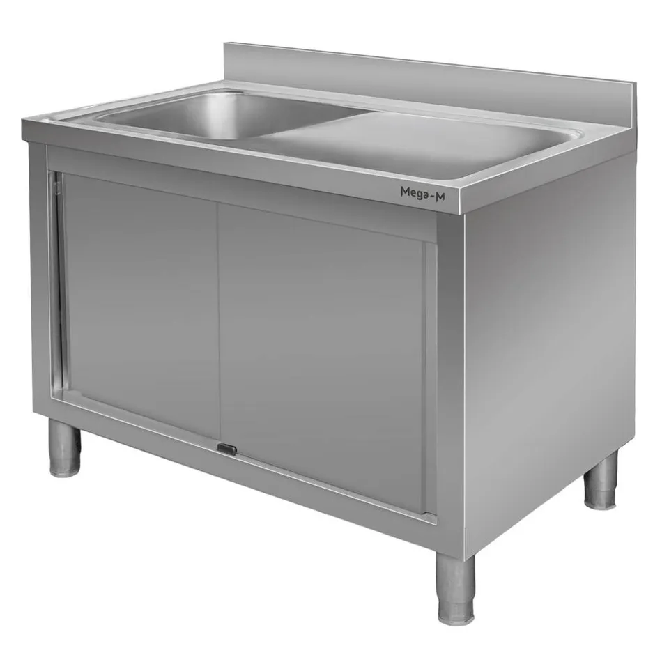 Mega-M 120x70x85 lavello gastronomico inox vasca sinistra
