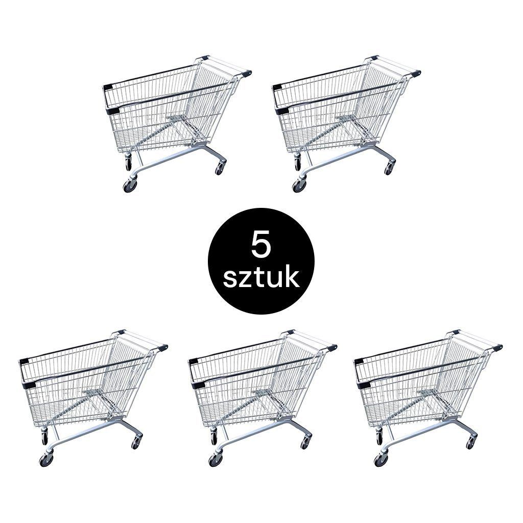 Mega-M YR 215L carrello spesa 215 L set 5 pezzi zincato