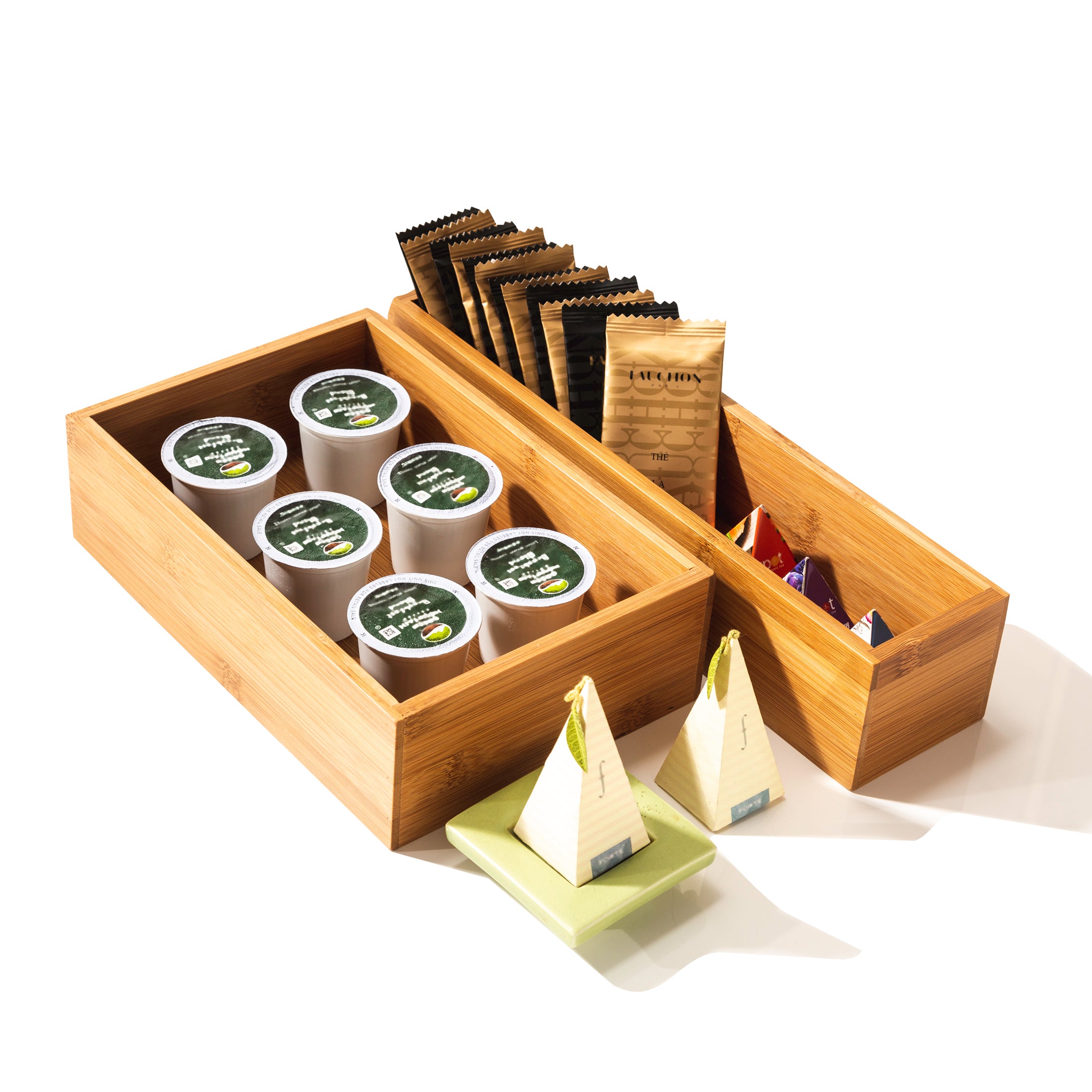 Seville Classics set organizer cassetti bambù 10 pezzi cucina