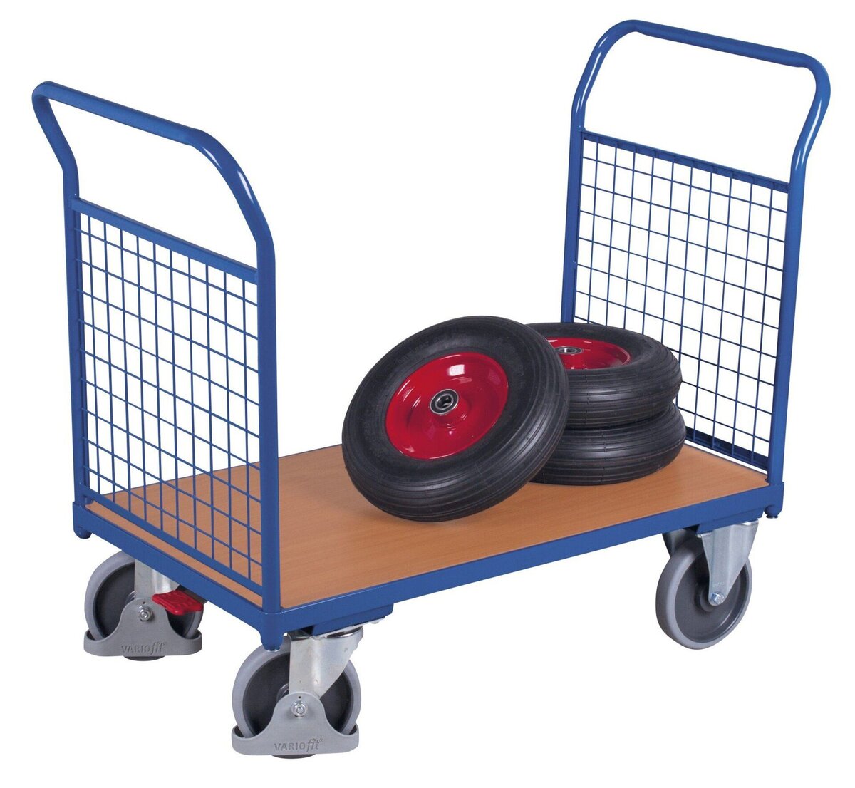 Variofit VF 600201 carrello a pianale 500 kg 2 sponde