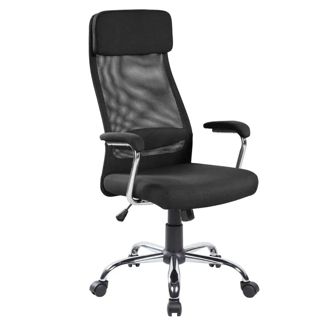 Agosistem Houston E8206HK Poltrona Ufficio Nera in Rete