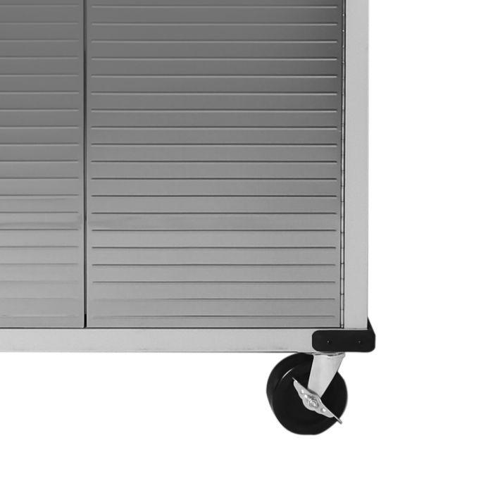 Seville Classics UltraHD armadio metallo con ruote 91x46x183 cm