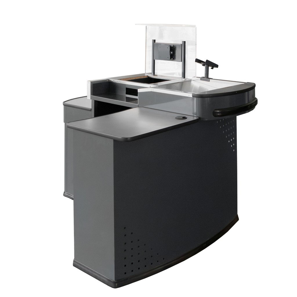 DK Mini BKD-1470 banco cassa 147 cm grafite sinistra