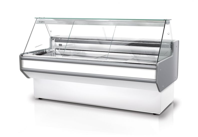 Rapa L-A 122/107 Plug-in banco frigo vetrina bianca