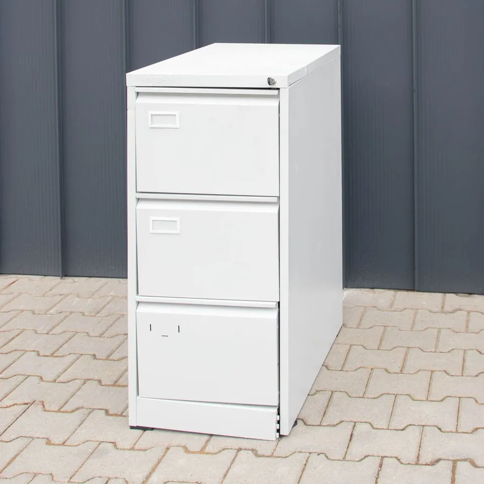 Mega-M Schedario Metallico 3 Cassetti A4 Grigio S-46