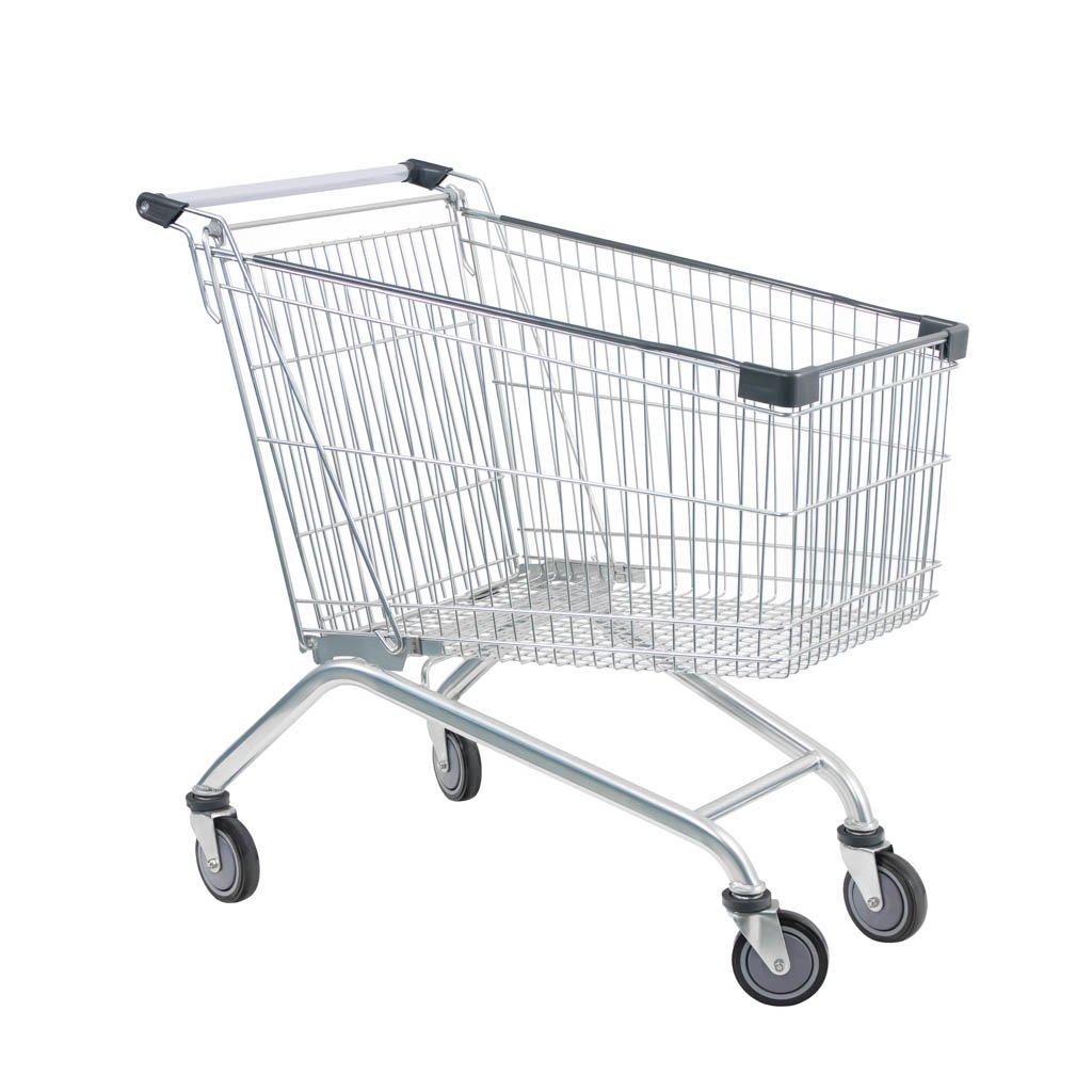 Mega-M YR 180L carrello spesa 5 pz 180 litri zincato