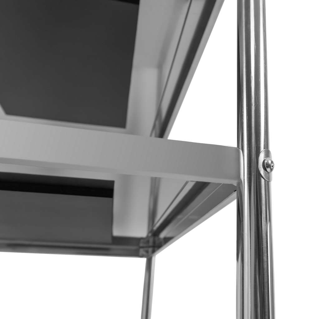 Mega-M X Standard Carrello servizio inox 5 ripiani
