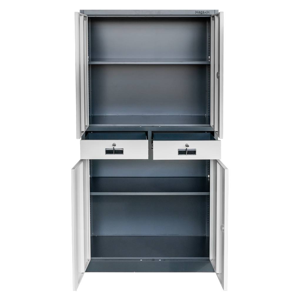 Mega-M Wenus armadio ufficio metallo 90x40x185 cm grafite