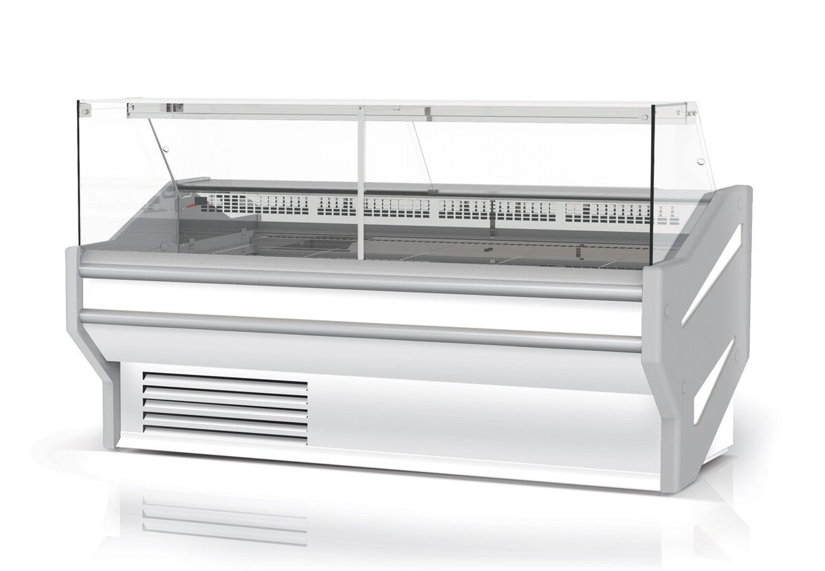 Rapa L-F 153/107 banco frigo carne vetro dritto