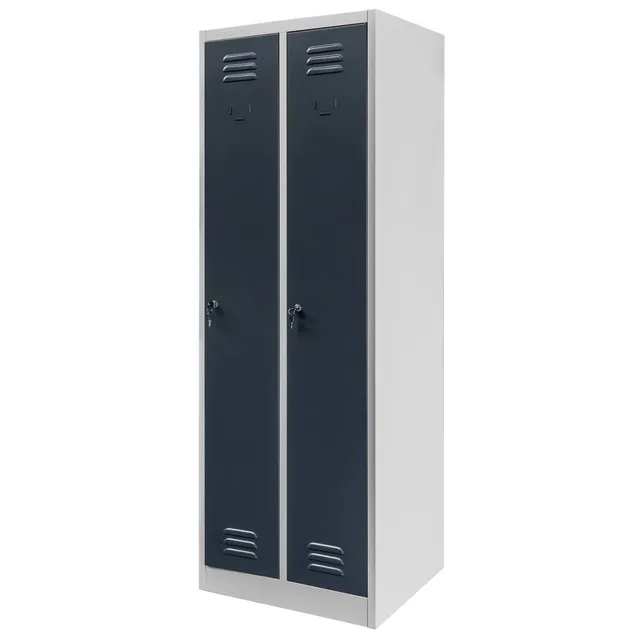 Mega-M S-60 Armadietto Spogliatoio 2 Ante Grigio