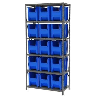 Akro-Mils AS187913014 scaffale metallo 6 ripiani 16 box