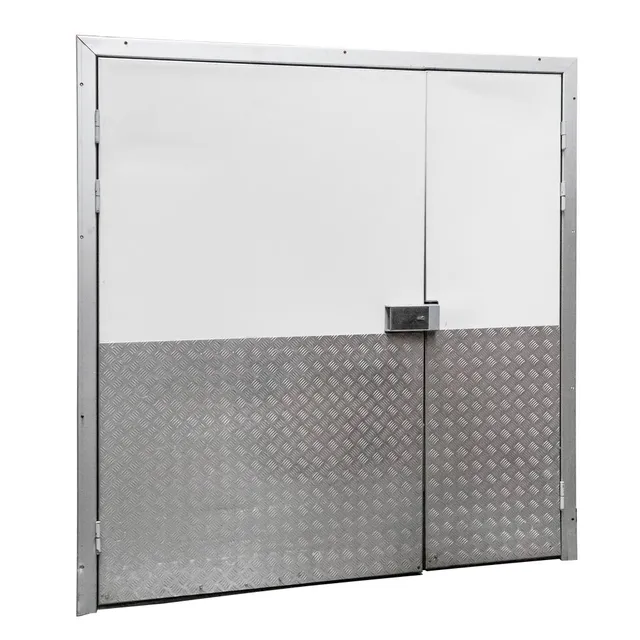 Porta cella frigorifera doppia battente 180x200 cm bianca