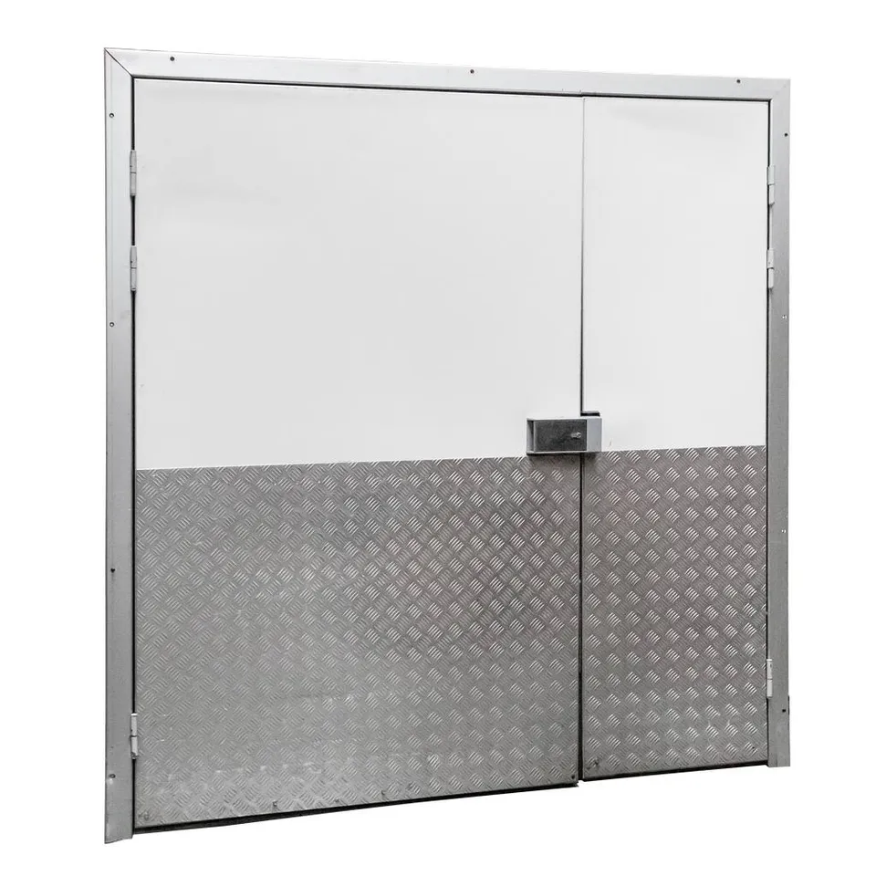 Porta cella frigorifera doppia battente 180x200 cm bianca