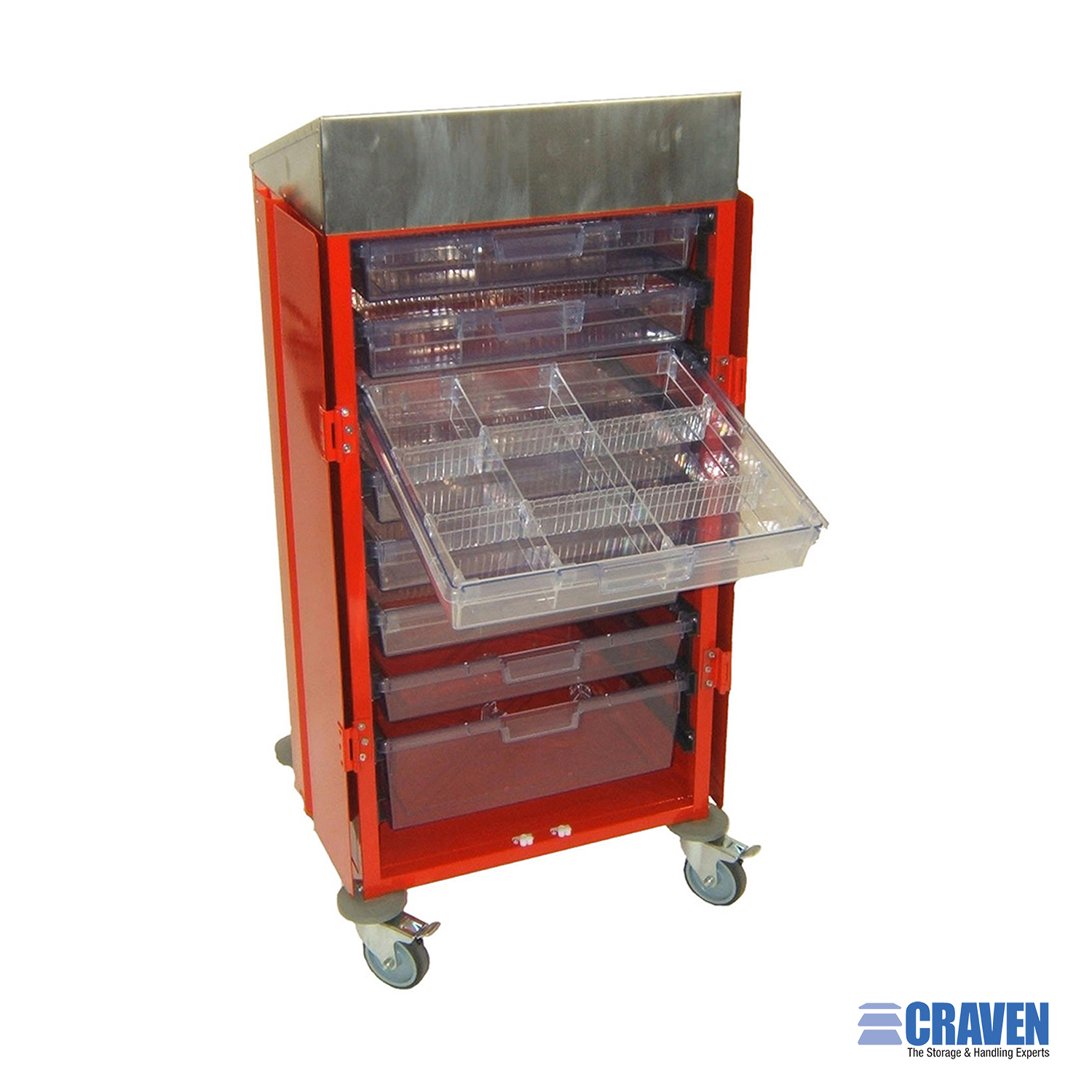 Craven MBRT carrello scomparti medicale con ante