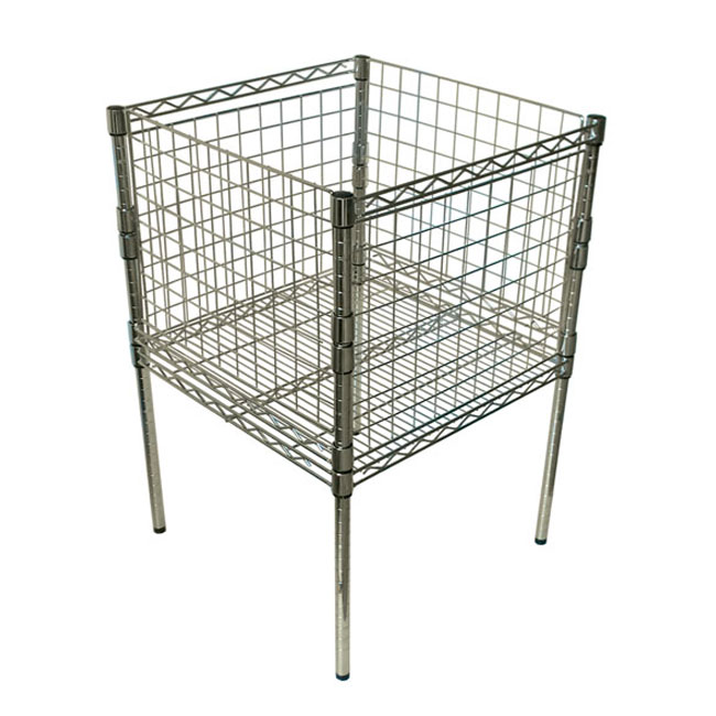 Agosistem Cesta Sponde Filo Bancarella 60x60x90 Cromata