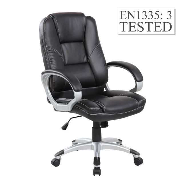 Agosistem Boston E9258H poltrona ufficio nera PU