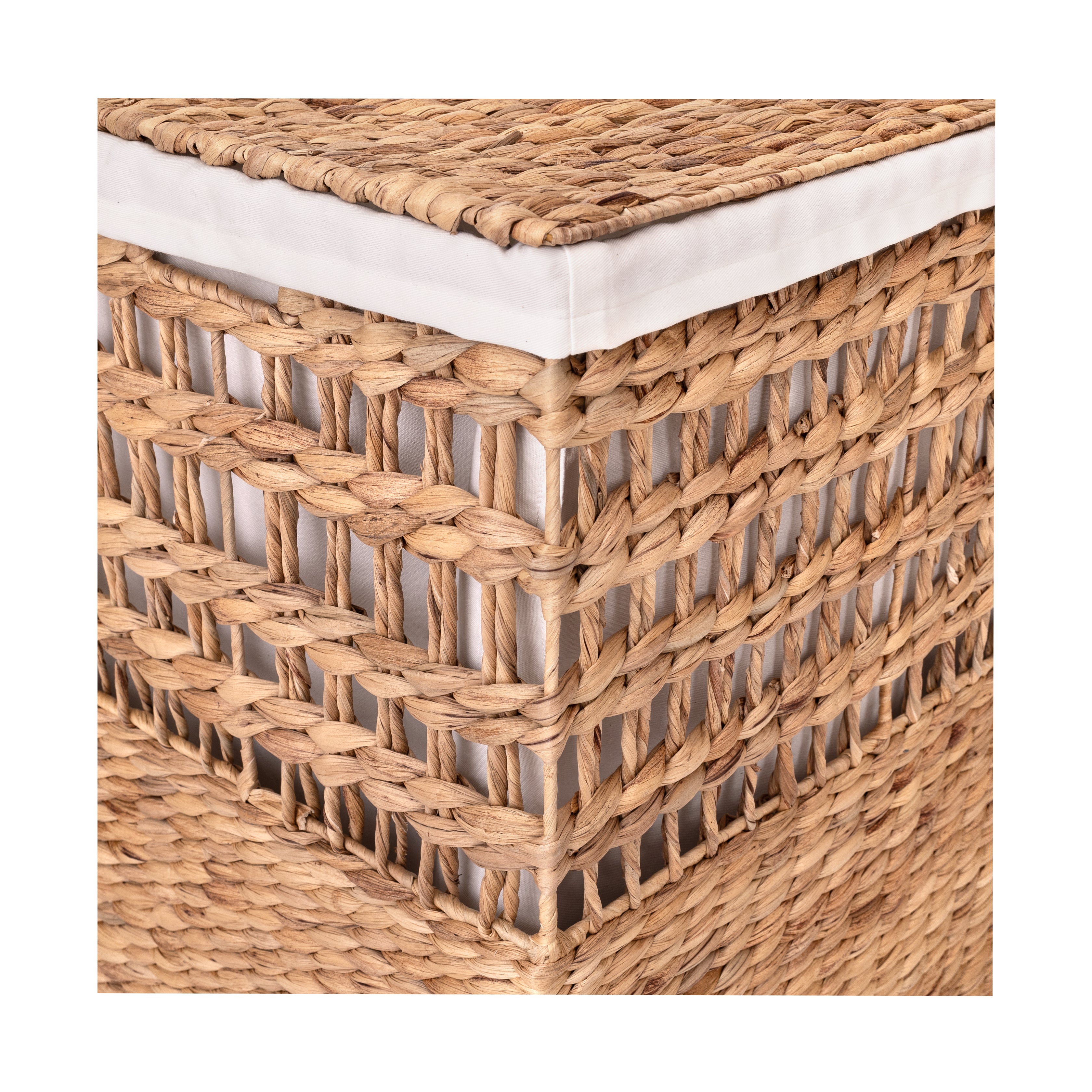 Seville Classics cesto portabiancheria giacinto set 4 pezzi naturale