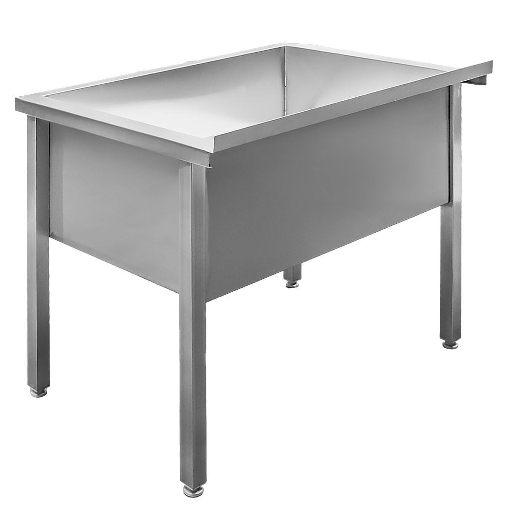 Mega-M 120x70x85 lavello inox 1 vasca saldato