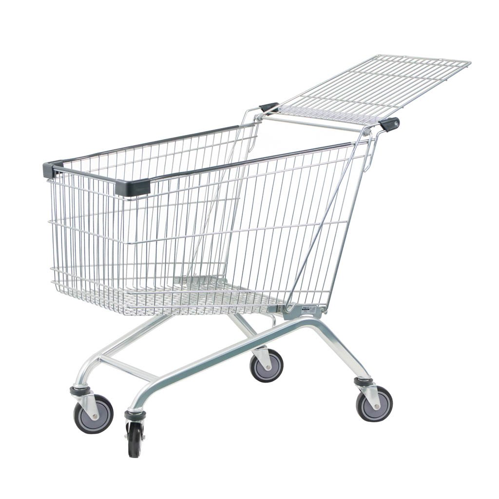 Mega-M YR 180L carrello spesa 5 pz 180 litri zincato