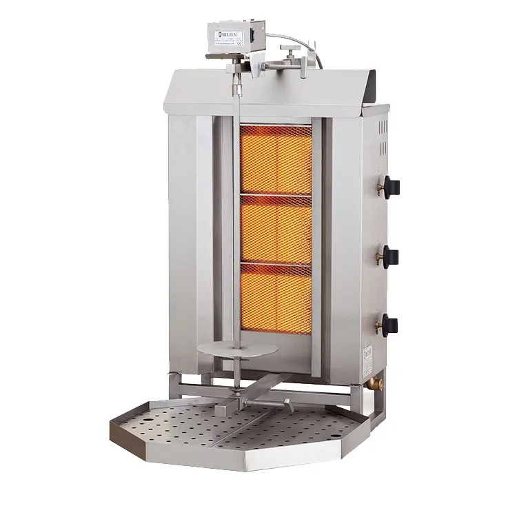 Meltem MD-3 grill kebab a gas 3 fuochi 40 kg
