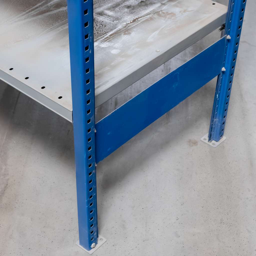 STOW H-200 Scaffale Magazzino 200x130x60 Zincato 4 Ripiani Aggiuntivo