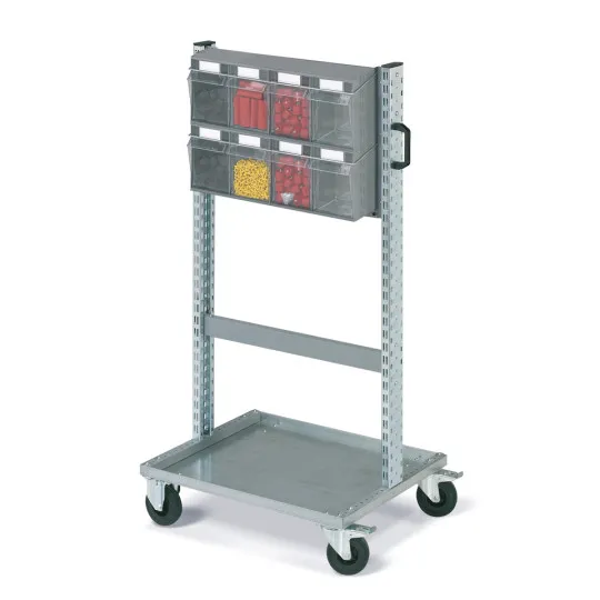 DR Scaffalature Practibox Fox Carrello con 2 Cassettiere