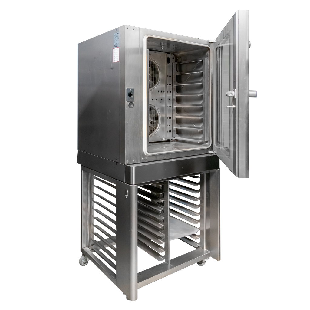 WIESHEU Euromat 64L forno a convezione vapore con base carrello