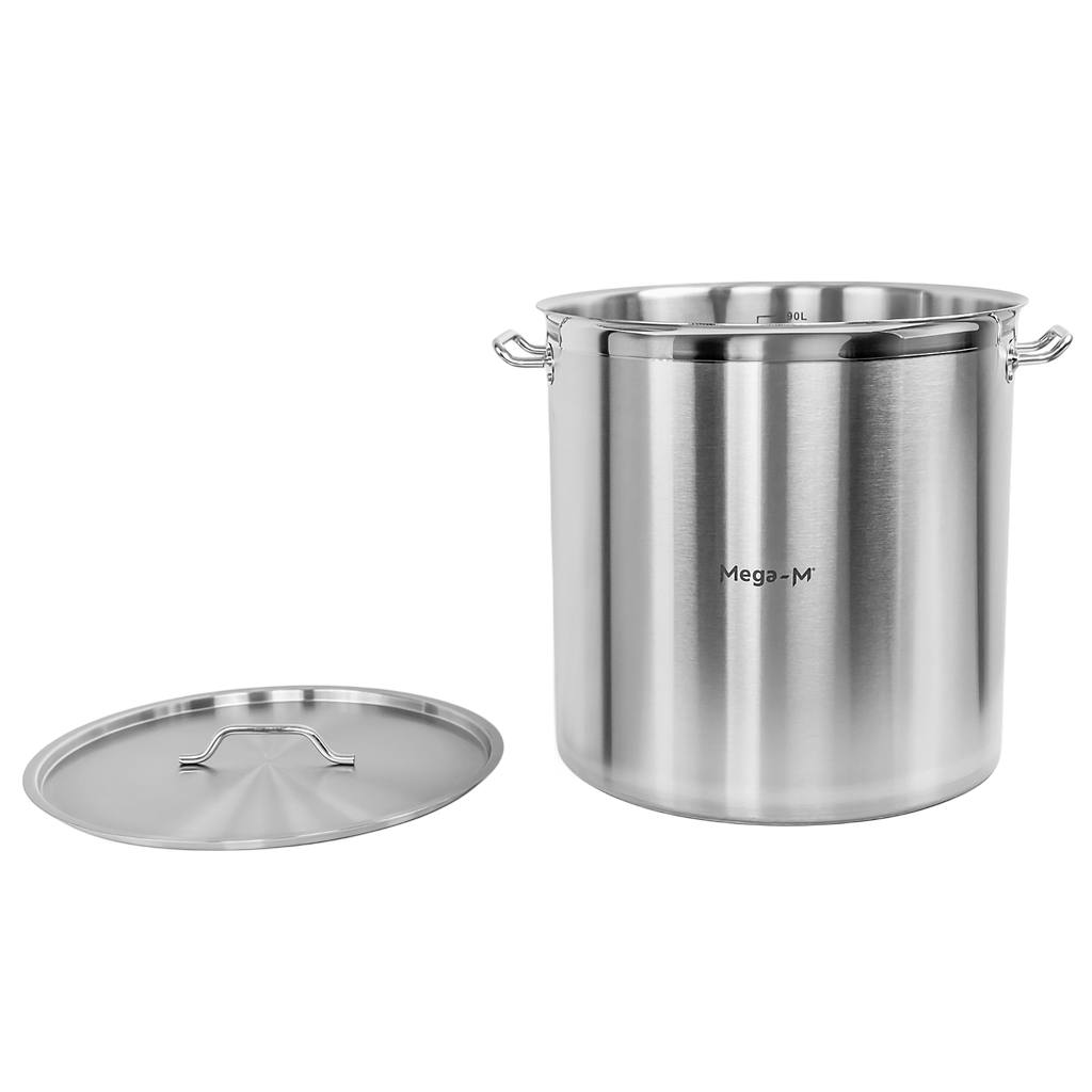 Mega-M PRO pentola alta 98 L acciaio con coperchio