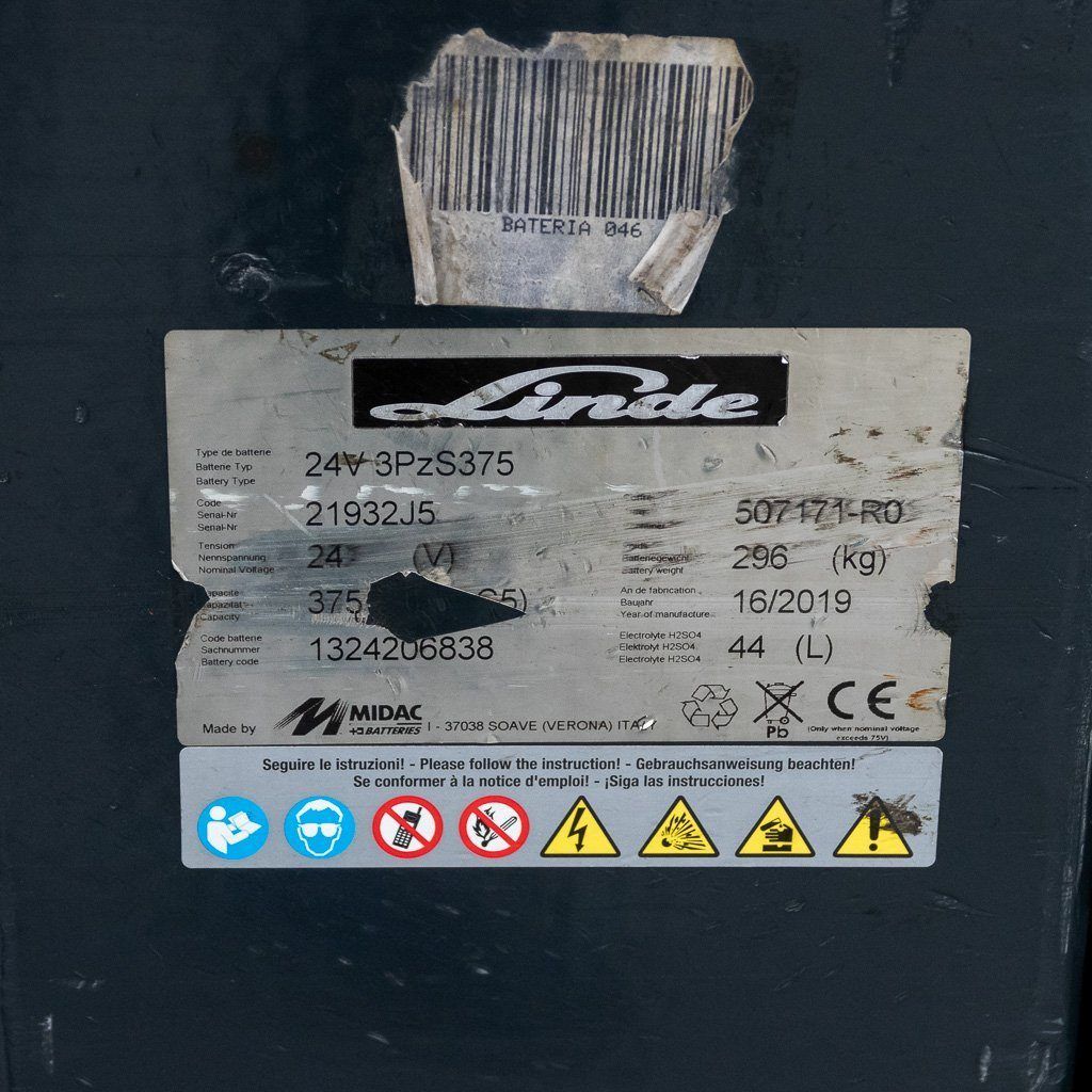 Linde N20 transpallet elettrico commissionatore forche 240 cm