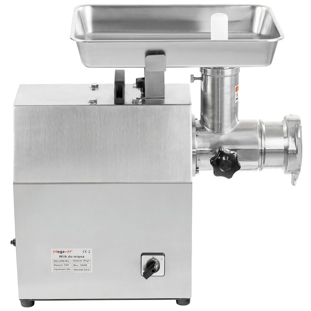 Mega-M tritacarne elettrico 300 kg/h 1500W inox