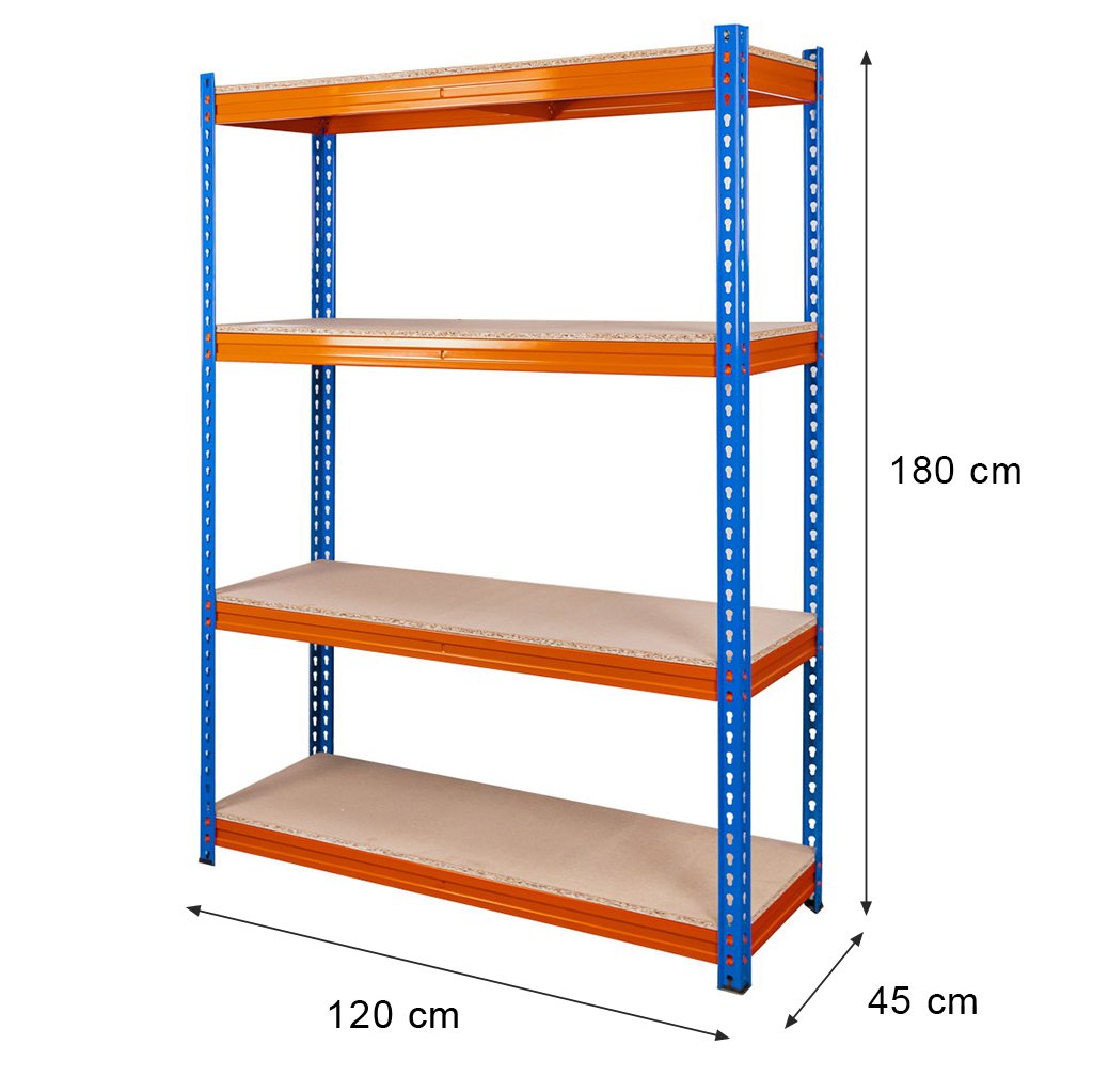 Mega-M Pro Max scaffale magazzino 180x120x45 cm 4 ripiani 500 kg