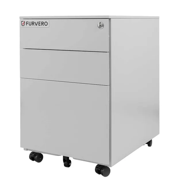 Furvero S-39 cassettiera ufficio 3 cassetti grigia