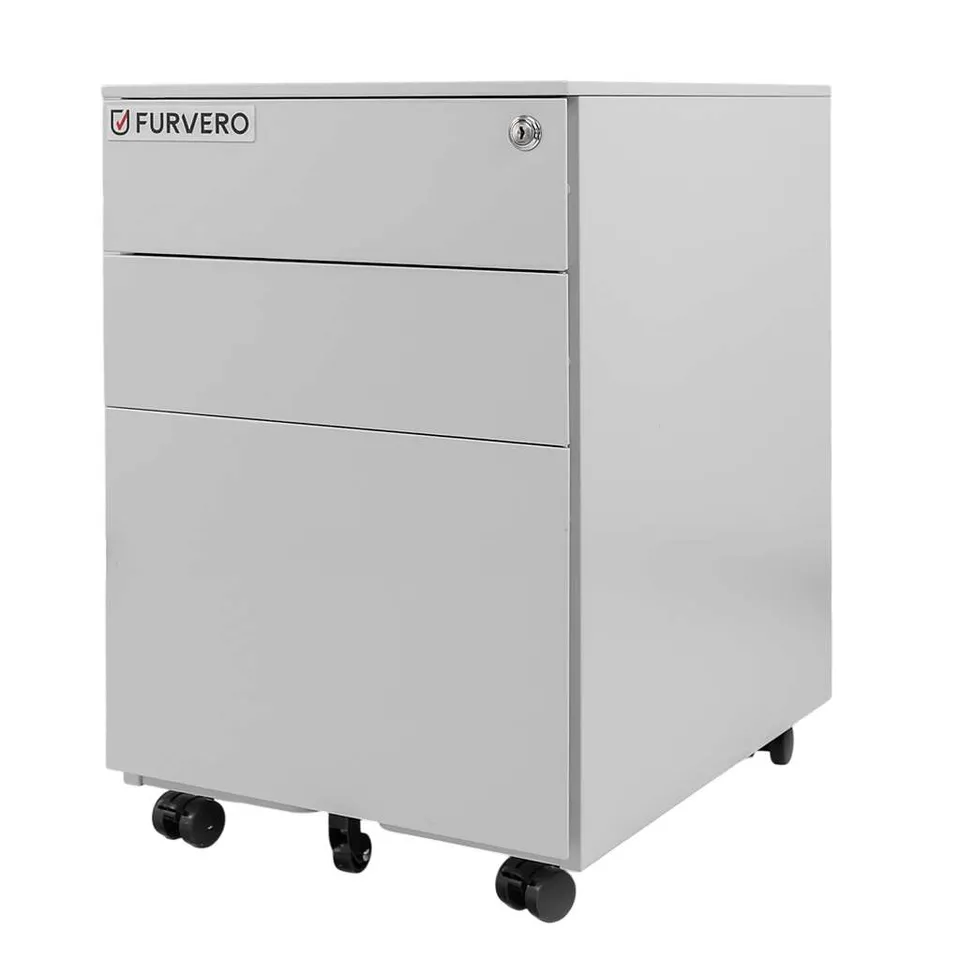 Furvero S-39 cassettiera ufficio 3 cassetti grigia
