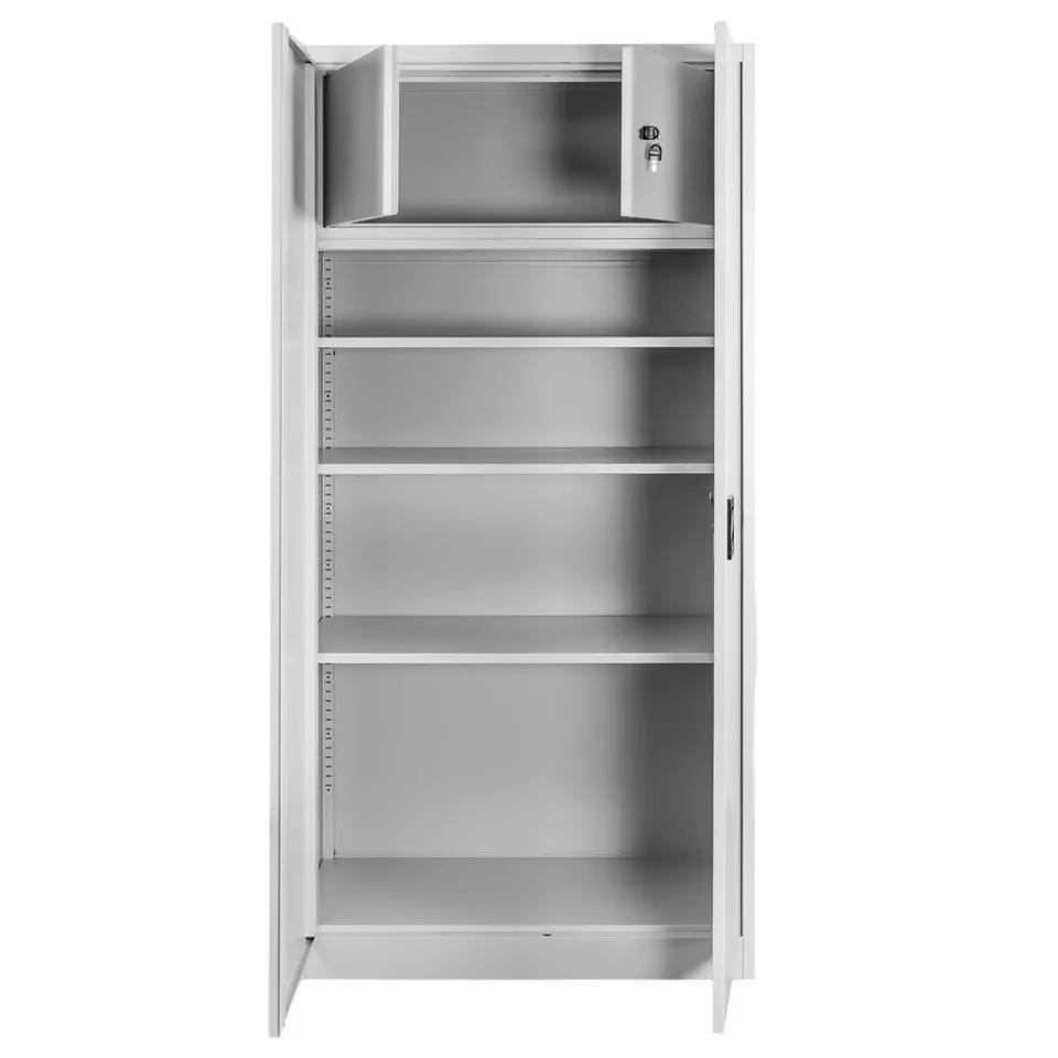 Mega-M S-90 armadio metallico ufficio 90x40x185 grigio tesoretto
