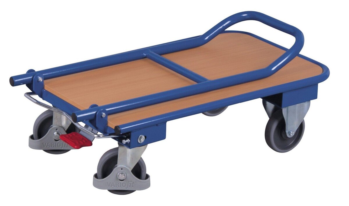 Variofit VF 600802 carrello a pianale 90x60 cm portata 250 kg