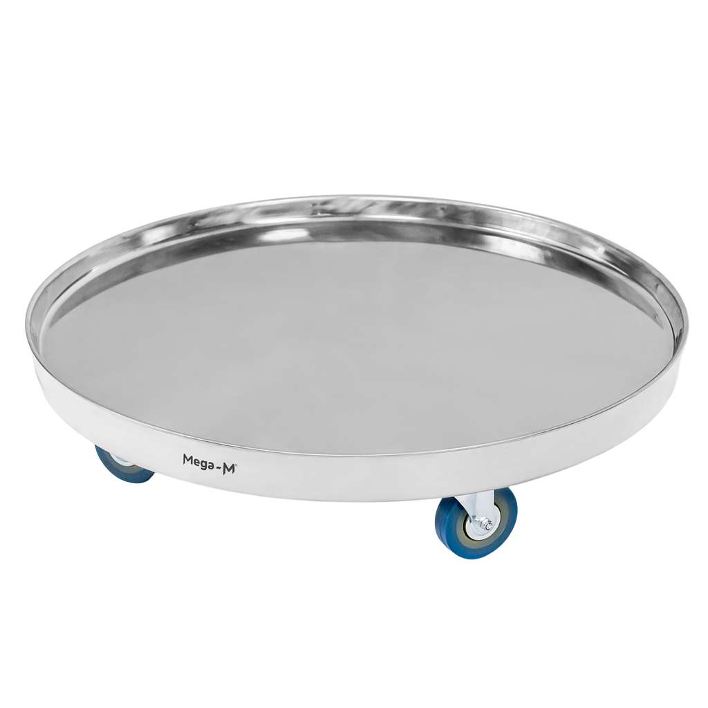Mega-M base carrellata portapentole inox 62 cm 4 ruote